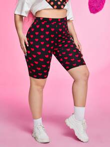 SHEIN Qutie Quần lót kích thước lớn Tim Tất cả trên in Giải trí - Nhiều màu - Xem 5