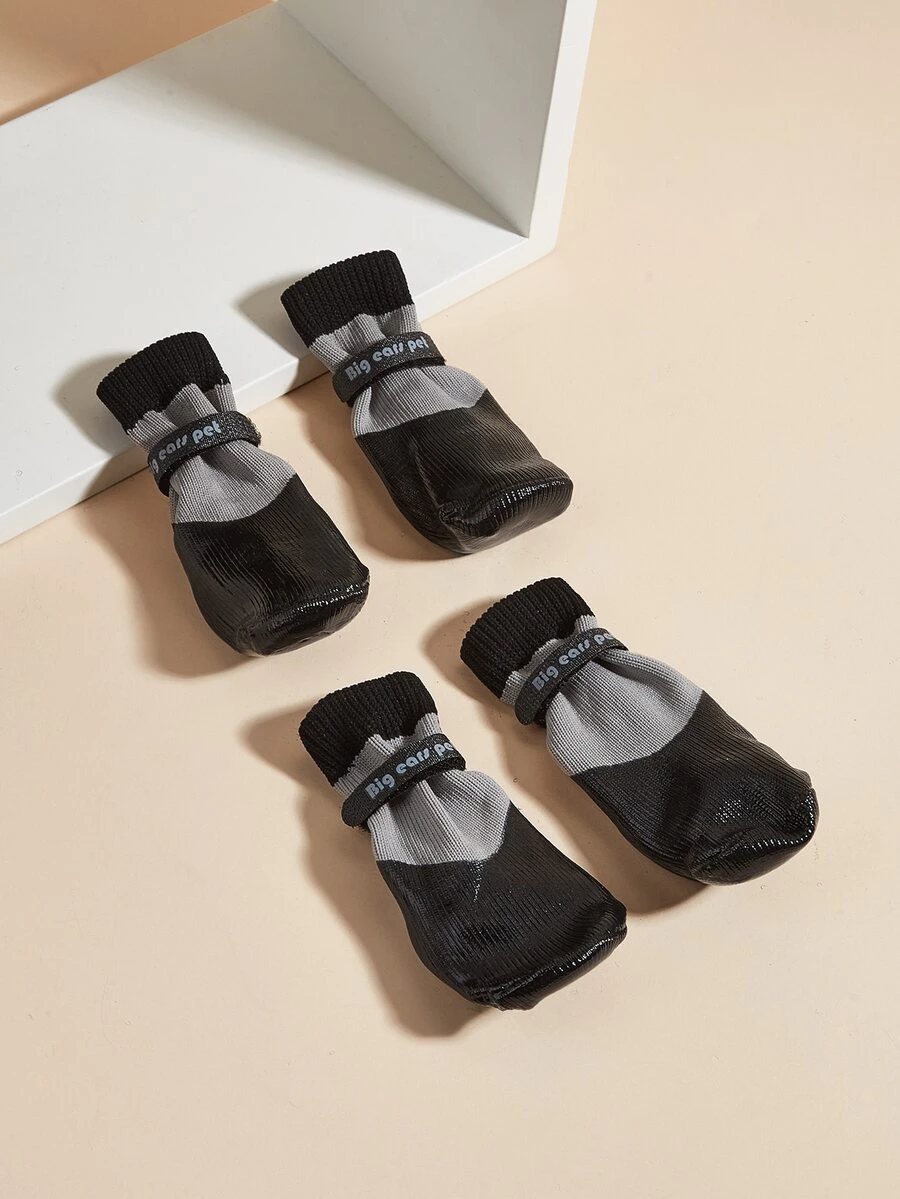 4 cái Thư Đồ Họa Vớ Chống Trượt Cho Thú Cưng - Nhiều màu - Xem 1