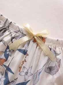 Quần nữ Nơ Bướm Hoa Boho - Màu be - Xem 3