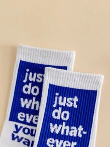 Vớ Crew Graphic Thư - trắng - Xem 2