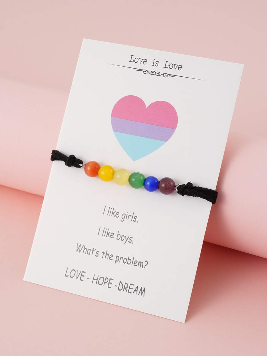 Khối màu Trang trí hạt Vòng tay - Nhiều màu - Xem 1