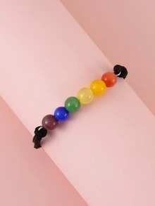 Khối màu Trang trí hạt Vòng tay - Nhiều màu - Xem 3