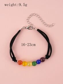 Khối màu Trang trí hạt Vòng tay - Nhiều màu - Xem 4