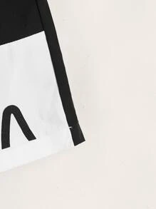 SHEIN Boys Letter Graphic Colourblock Shorts - Multicolor - View 3