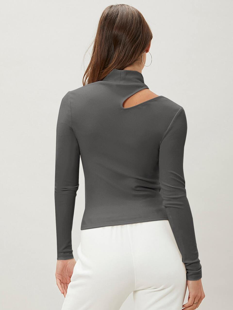 MOTF RECYCLED POLYESTER SLIM CUT-OUT T-SHIRT