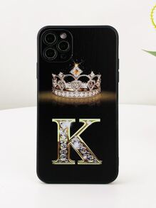 Letter Graphic Phone Case - Multicolor - View 1