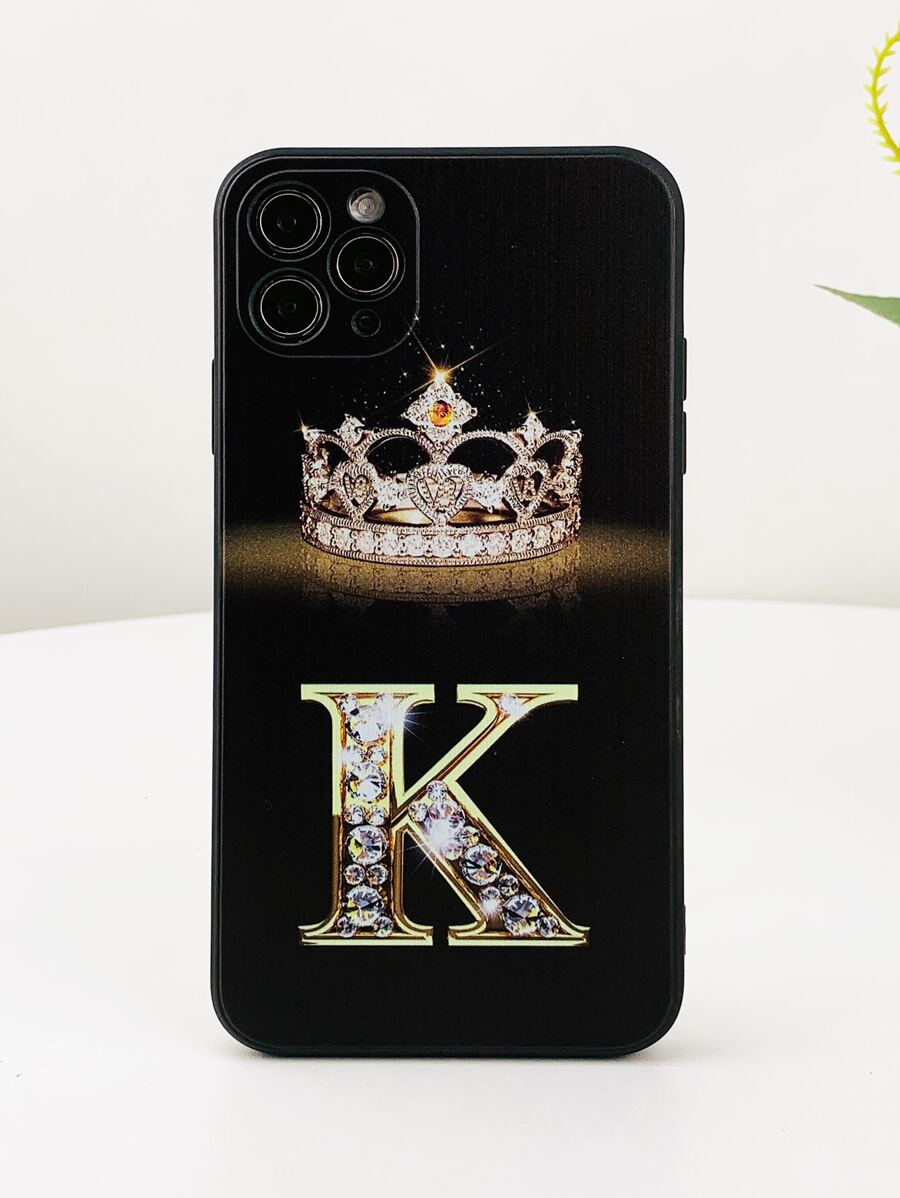 Letter Graphic Phone Case - Multicolor - View 1