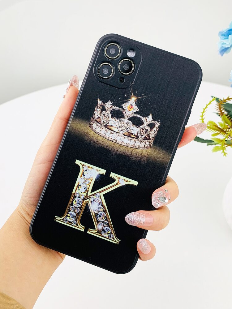 Letter Graphic Phone Case - Multicolor - View 2