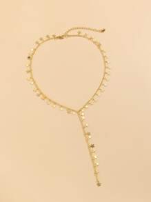 Collar en Y con diseño de estrella - Amarillo Oro - Ver 2