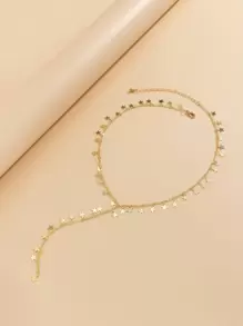 Collar en Y con diseño de estrella - Amarillo Oro - Ver 5