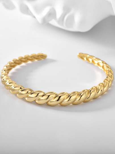 Charm-In 1pc Minimalist Cuff Bracelet Copper Jewelry