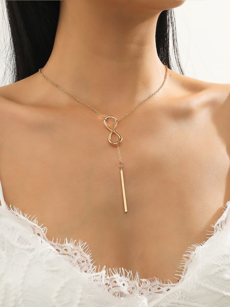 Vòng cổ trang trí vô cực Y L Cosy - Vàng - Xem 1