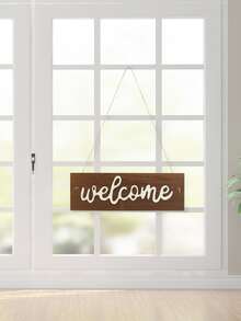 1pc Wooden Garden Sign - Coffee Brown - View 3