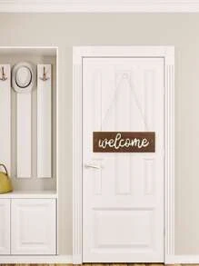 1pc Wooden Garden Sign - Coffee Brown - View 4