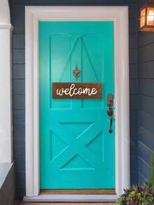 1pc Wooden Garden Sign - Coffee Brown - View 5