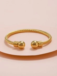 RINTOLER 简约袖口手镯 - 金黃色 - 查看 1