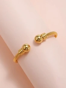 RINTOLER 简约袖口手镯 - 金黃色 - 查看 2