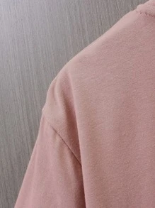 Manfinity Hypemode Men Cartoon Face Print Tee - Dusty Pink - View 6