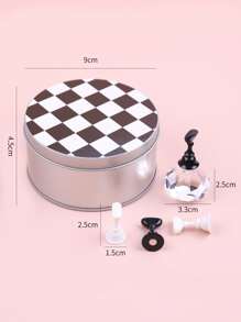 黑色和白色盒裝磁性指甲盤子支架12入組樹脂棋盤造型鍛煉工具是合適適合女士和女孩 - 黑與白 - 查看 5