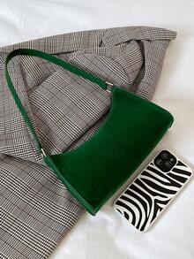 Minimalist Zipper Bag - Green - View 6