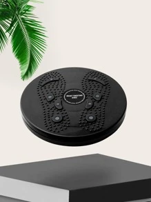 Massage Twisted Waist Plate Gym Accessories - Black - View 1