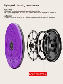 Massage Twisted Waist Plate - Purple - View 4