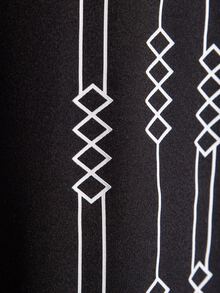 Manfinity Áo sơ mi Nam Nút phía trước Hình học Giải trí - màu đen - Xem 4