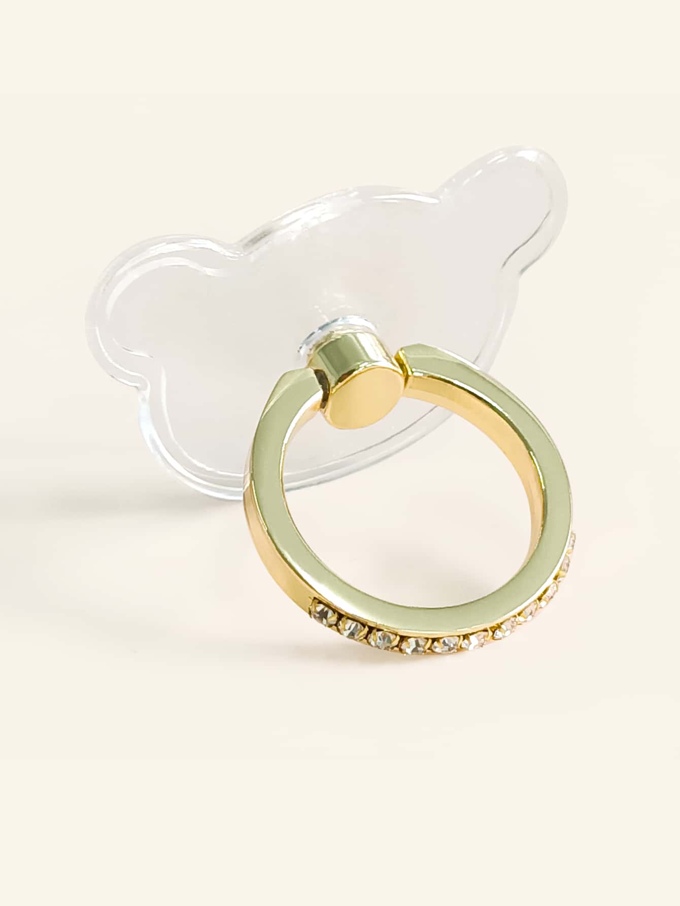 水鑽裝飾手機指環扣 - 金色 - 查看 1