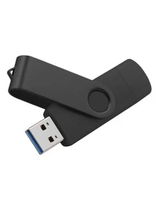 素色手機USB閃存盤 - 黑色 - 查看 2