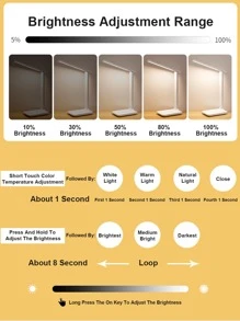 1 cái đèn bàn làm sáng vô cấp - Nhiều màu - Xem 8