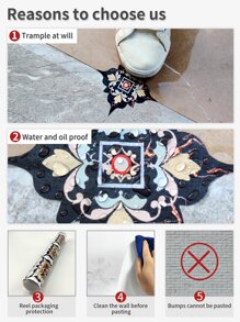 21入組瓷磚對角線貼紙 - 彩色 - 查看 5