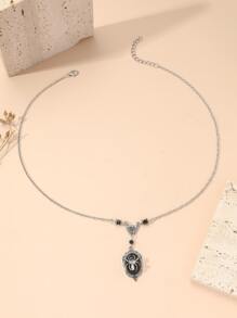 Halloween Spider Charm Necklace - Multicolor - View 3