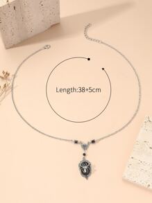 Halloween Spider Charm Necklace - Multicolor - View 4