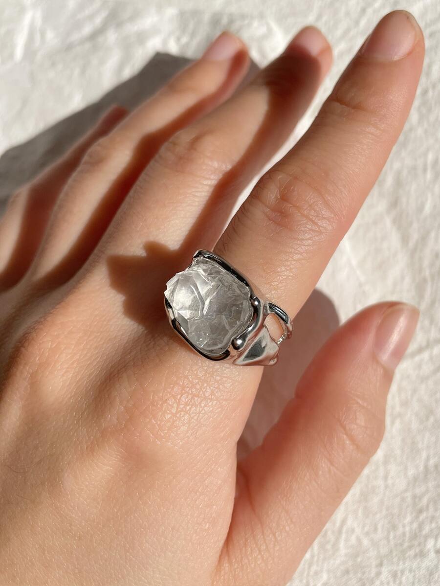 Anillo zirconia cúbica