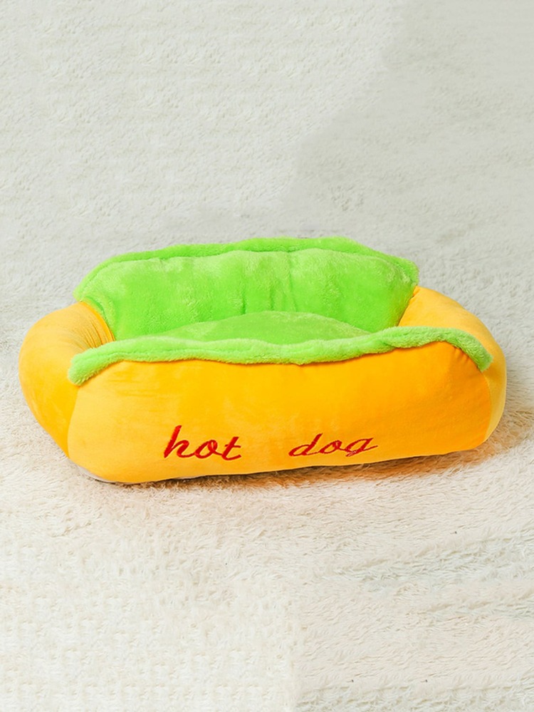 Hot Dog Design Pet Bed - Multicolor - View 3
