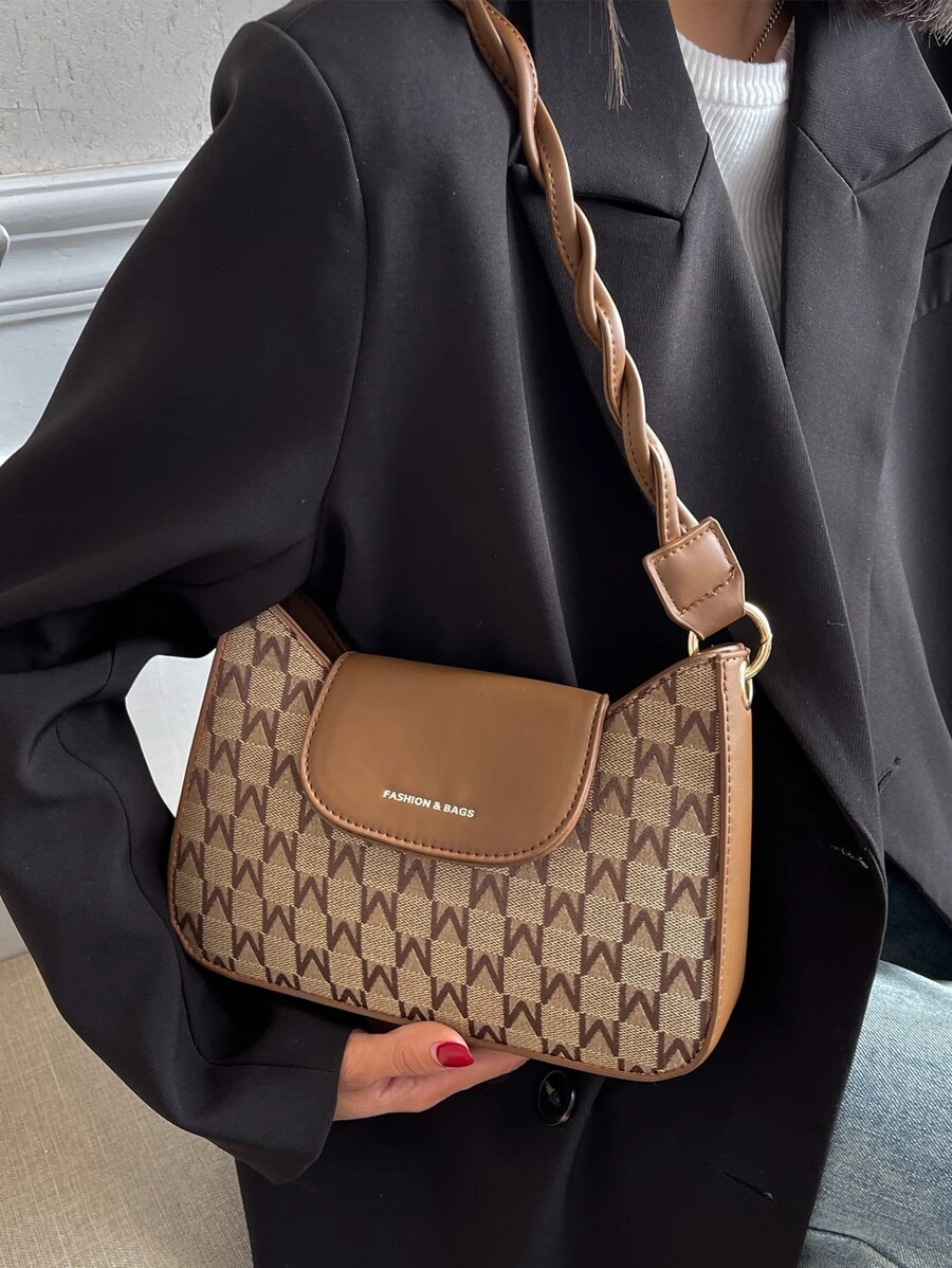 Tất cả Đồ họa Chữ cái Đập nhẹ Cái túi Túi đeo vai Retro , Giải trí Có thể mang đi , Nhẹ Đối với phụ nữ , & Cổ cồn trắng Công nhân
工人 , Cho cô gái , Đối với Phụ nữ Túi quà tặng , Hoàn hảo Cho văn phòng , Làm việc , Làm Việc  , Commute - Cà phê nâu - Xem 1