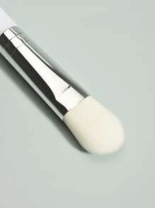 Clean Soft Hair Facial Sheet Brush, 1pc Face Care DIY Mud Facial Sheet Apply Skin Care Tool - White - View 5