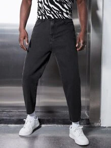 GENTILAND 男士素色媽媽牛仔褲