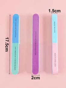 klimonla Bộ đệm móng 7 mặt Shape N Buff Nail Giũa & Bộ đệm, Công cụ chăm sóc móng, Định hình & đánh bóng tất cả trong một, Dễ sử dụng (Gói 4 cái) - Nhiều màu - Xem 2