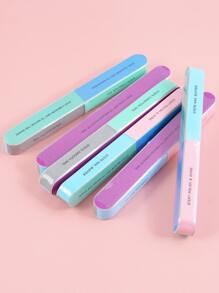 klimonla Bộ đệm móng 7 mặt Shape N Buff Nail Giũa & Bộ đệm, Công cụ chăm sóc móng, Định hình & đánh bóng tất cả trong một, Dễ sử dụng (Gói 4 cái) - Nhiều màu - Xem 4