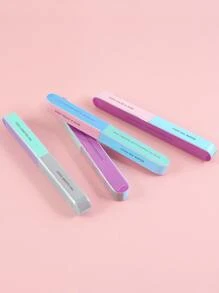 klimonla Bộ đệm móng 7 mặt Shape N Buff Nail Giũa & Bộ đệm, Công cụ chăm sóc móng, Định hình & đánh bóng tất cả trong một, Dễ sử dụng (Gói 4 cái) - Nhiều màu - Xem 5