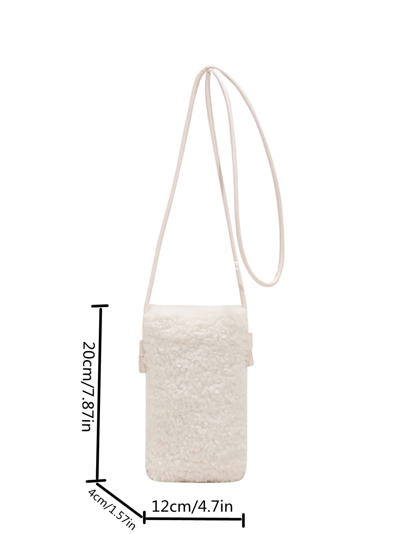 Bolso bandolera minimalista mullido - Beis - Añade 3