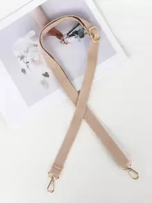 简约可调节纯色棉质肩带，适合日常佩戴