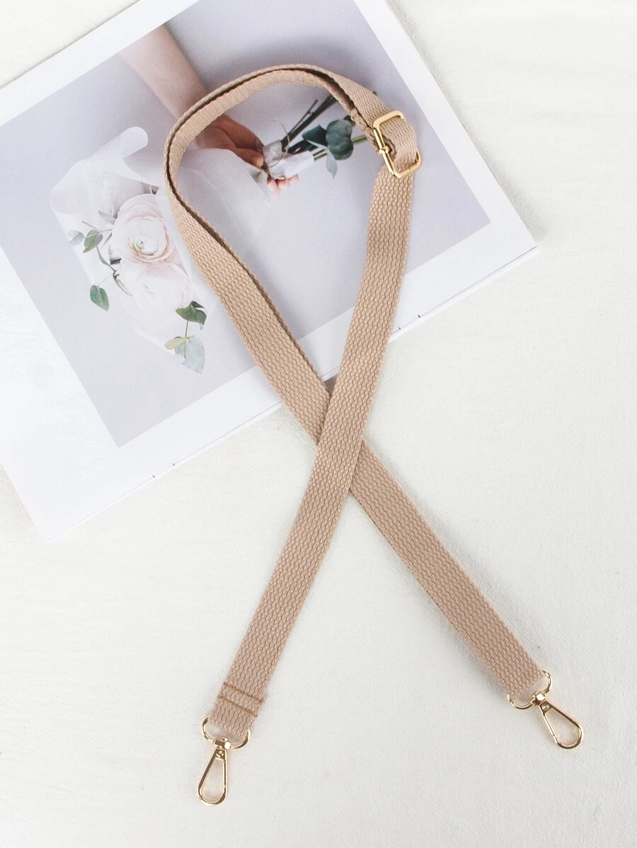 简约可调节纯色棉质肩带，适合日常佩戴
