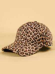 Leopard Print Baseball Cap Cheetah Print - Multicolor - View 1