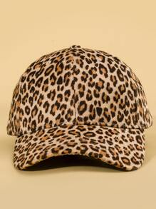 Leopard Print Baseball Cap Cheetah Print - Multicolor - View 3