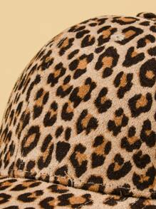 Leopard Print Baseball Cap Cheetah Print - Multicolor - View 4
