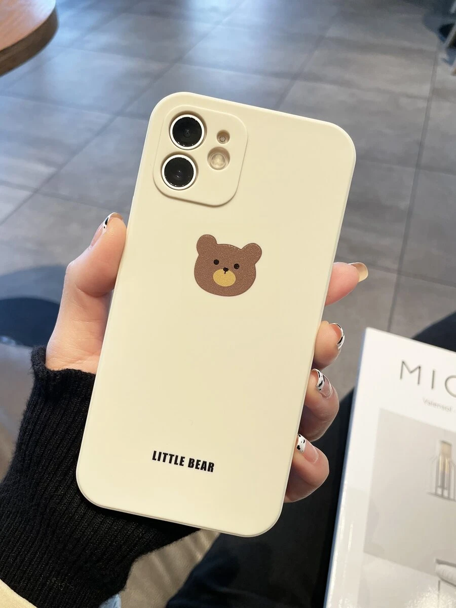 Funda para móvil oso de dibujos animados - Verde Oscuro - Ver 1