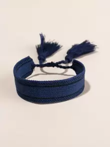 Bông tai vòng tối giản bằng thép không gỉ thời trang và phổ biến dành cho nam giới để làm quà tặng trang sức và cho vẻ ngoài sành điệu - Màu xanh hải quân - Xem 1