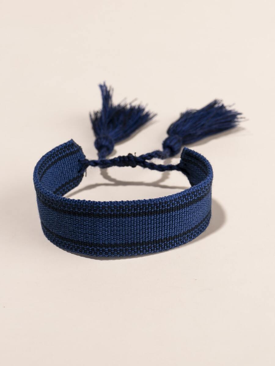 Bông tai vòng tối giản bằng thép không gỉ thời trang và phổ biến dành cho nam giới để làm quà tặng trang sức và cho vẻ ngoài sành điệu - Màu xanh hải quân - Xem 1